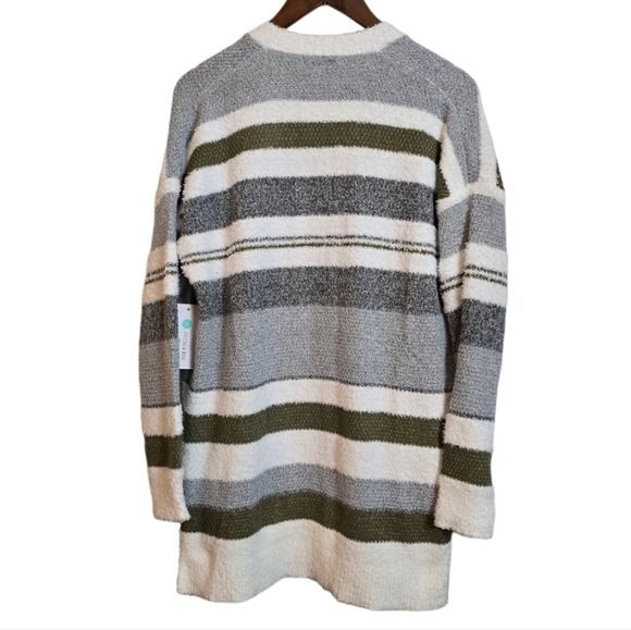 Pink Clover Womens Millicent Long Sleeve Cardigan Multicolor Stripped Medium New - Picture 4 of 11